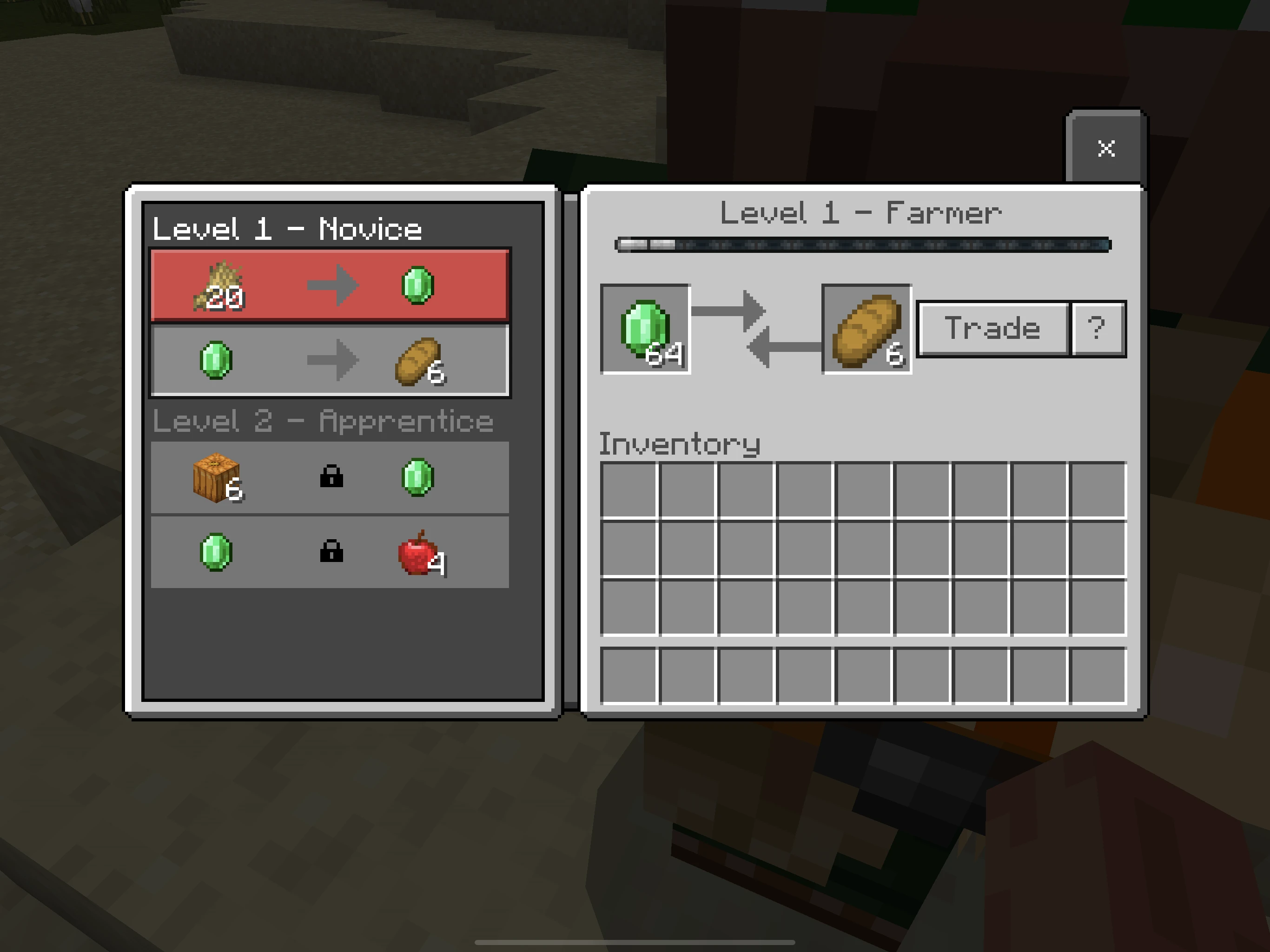 Minecraft Trade with Villagers