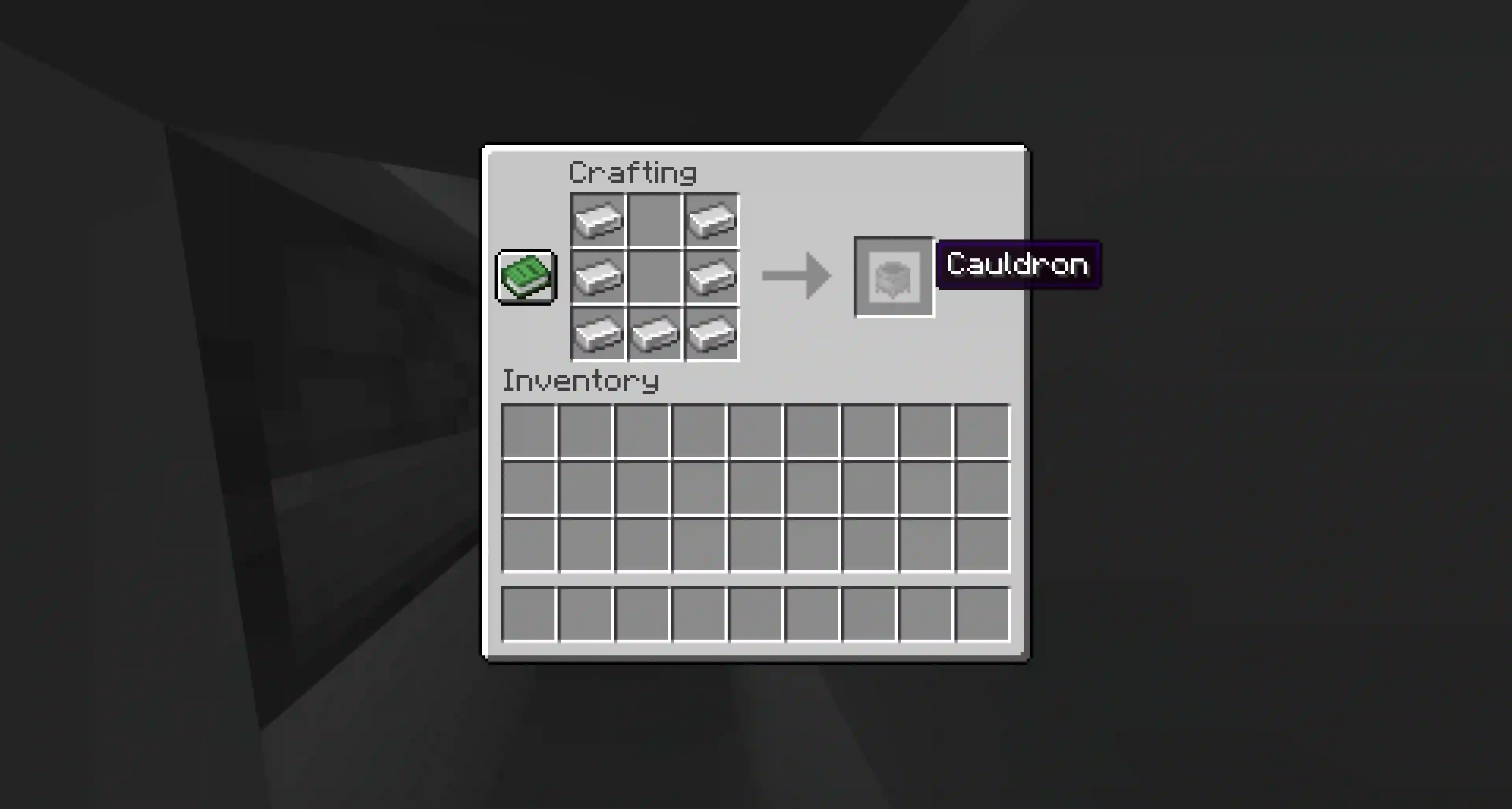 How to make a Cauldron in Minecraft