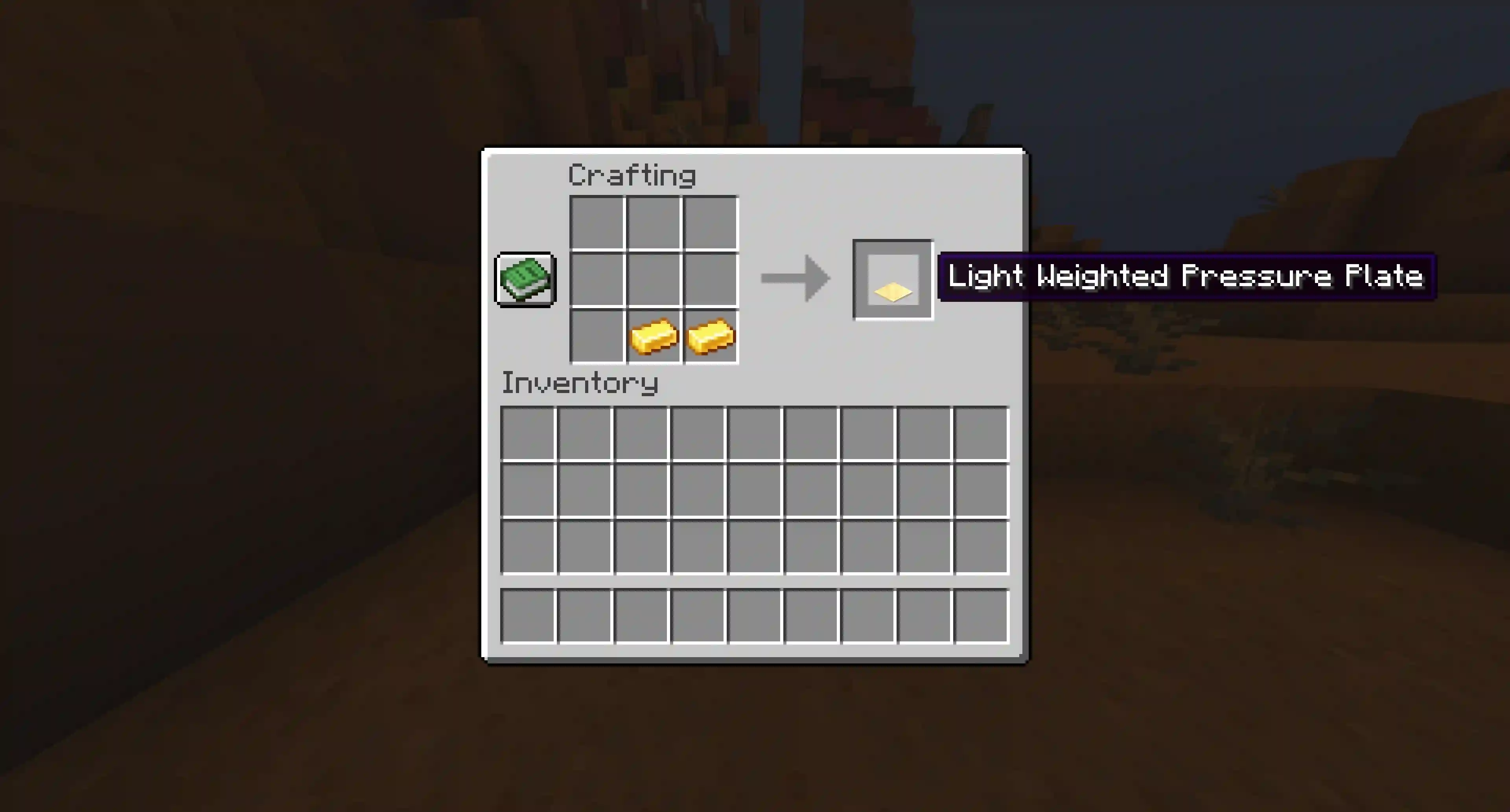 How to make a pressure plate in Minecraft