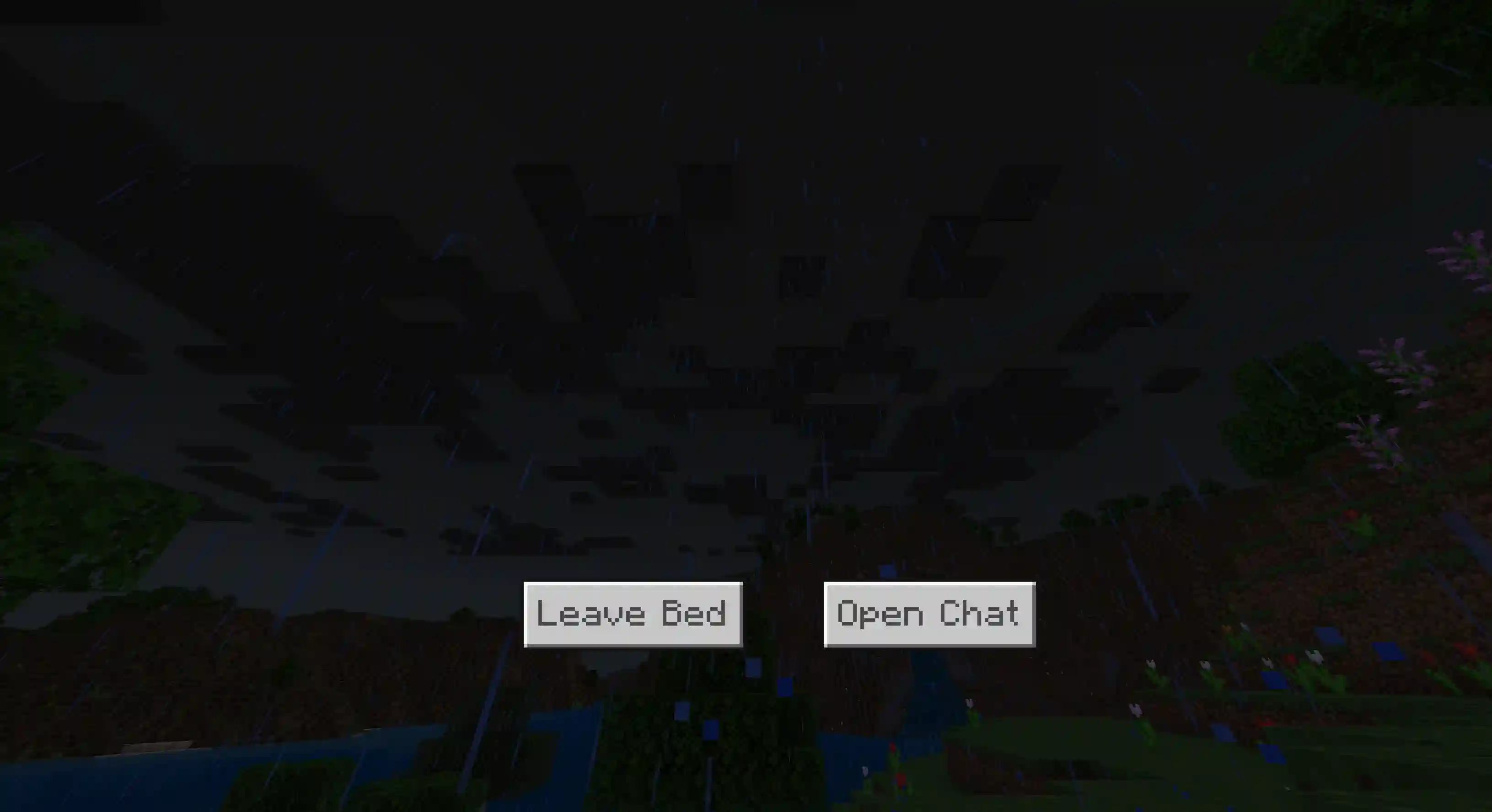 How to make it rain in Minecraft