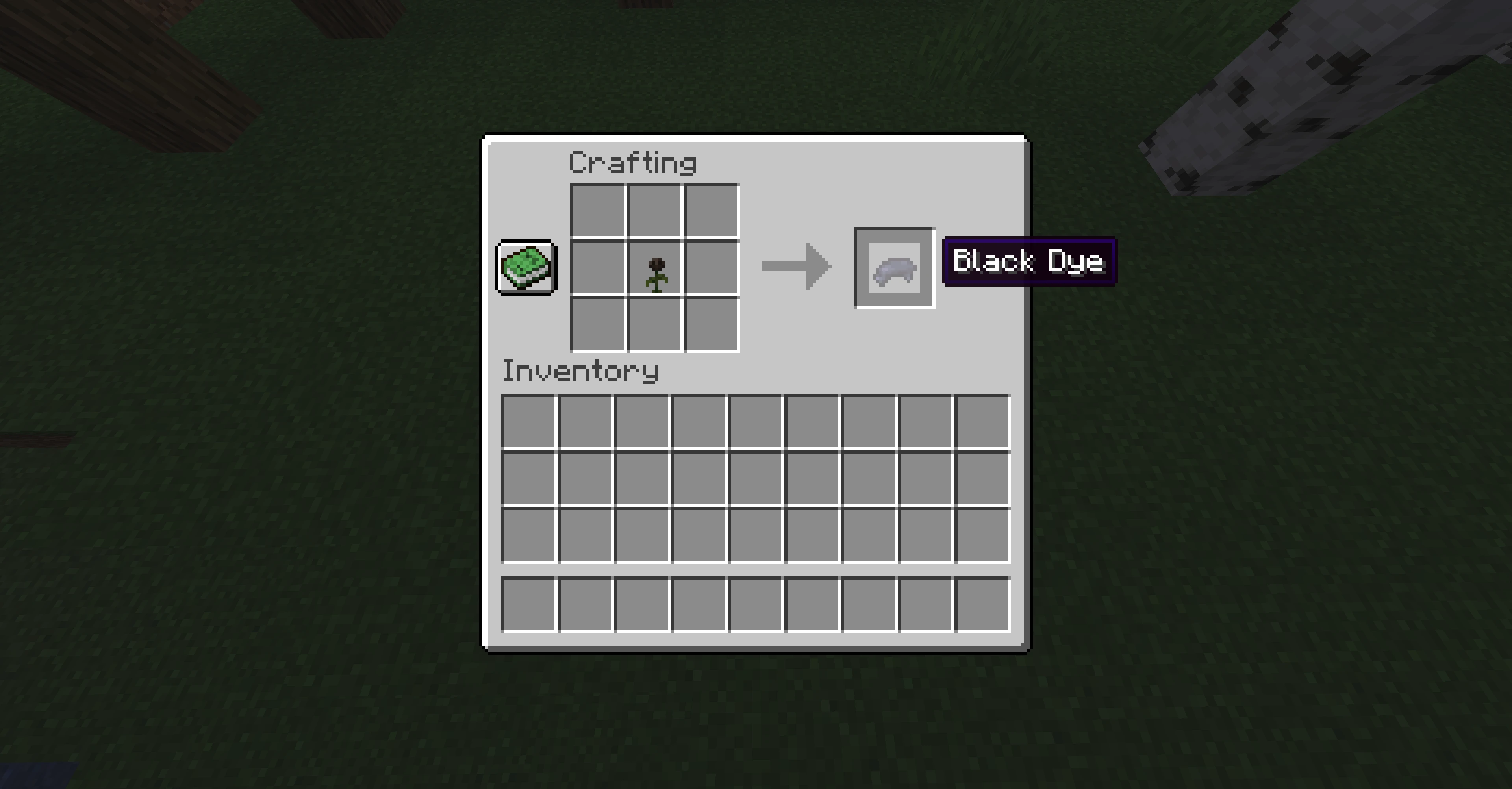 How to make black dye in Minecraft