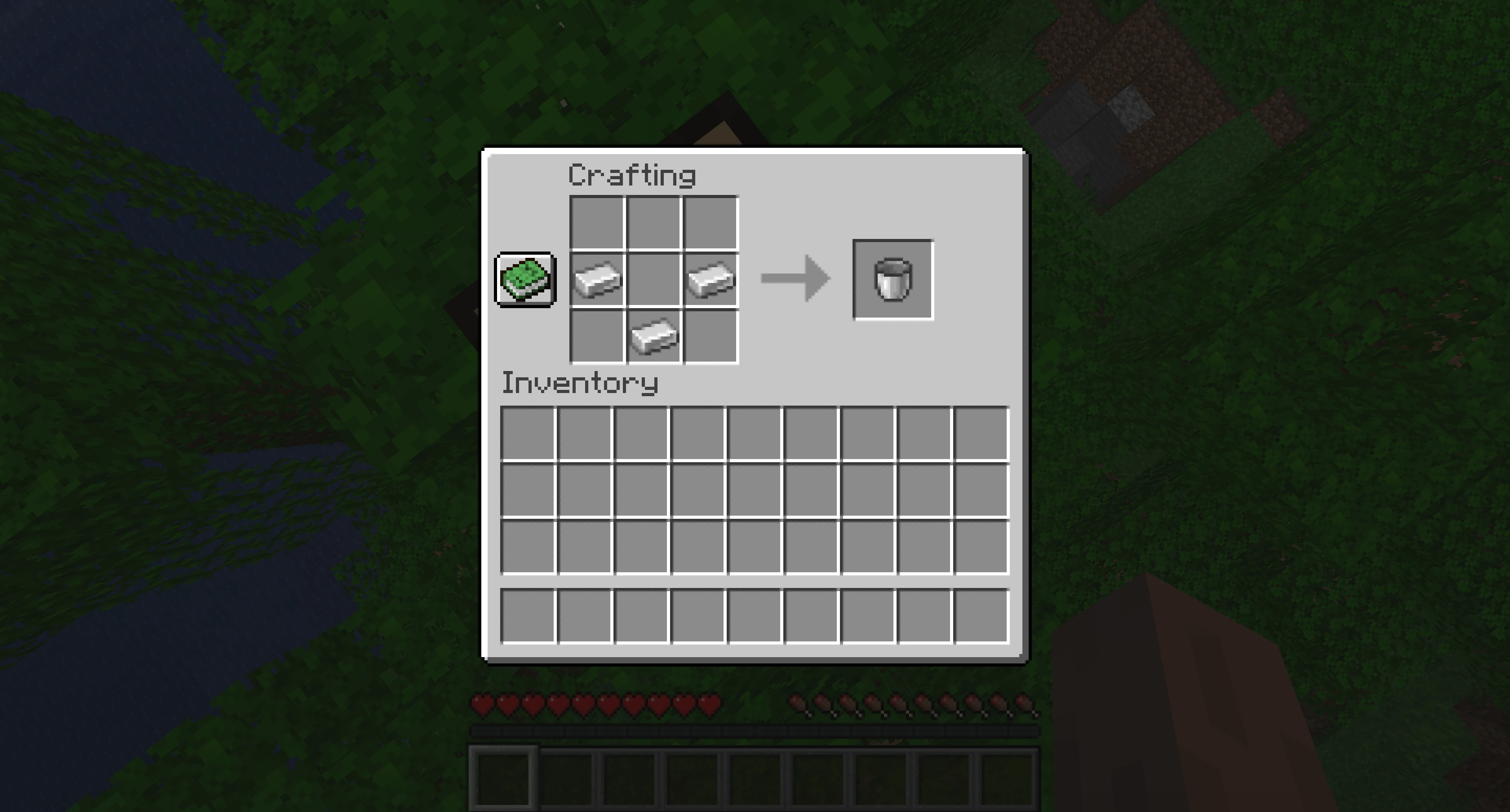 How to make a Bucket in Minecraft