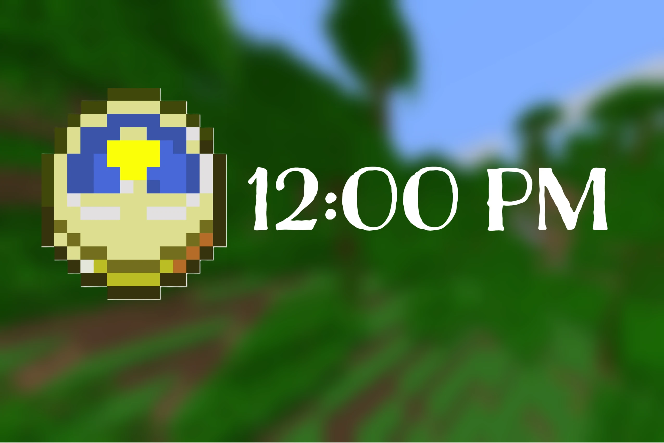 How to make a clock in Minecraft