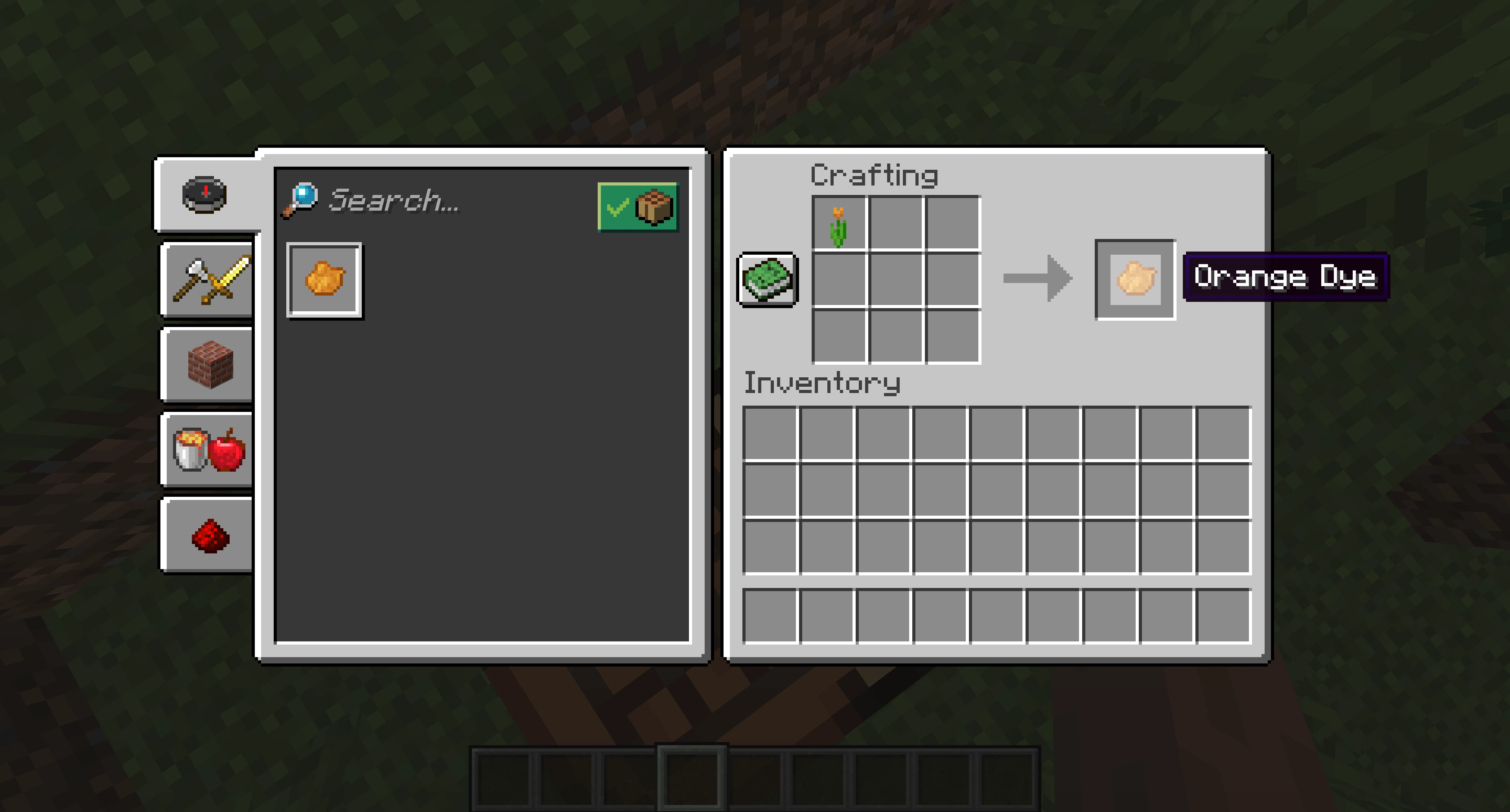 How to make Orange Dye in Minecraft