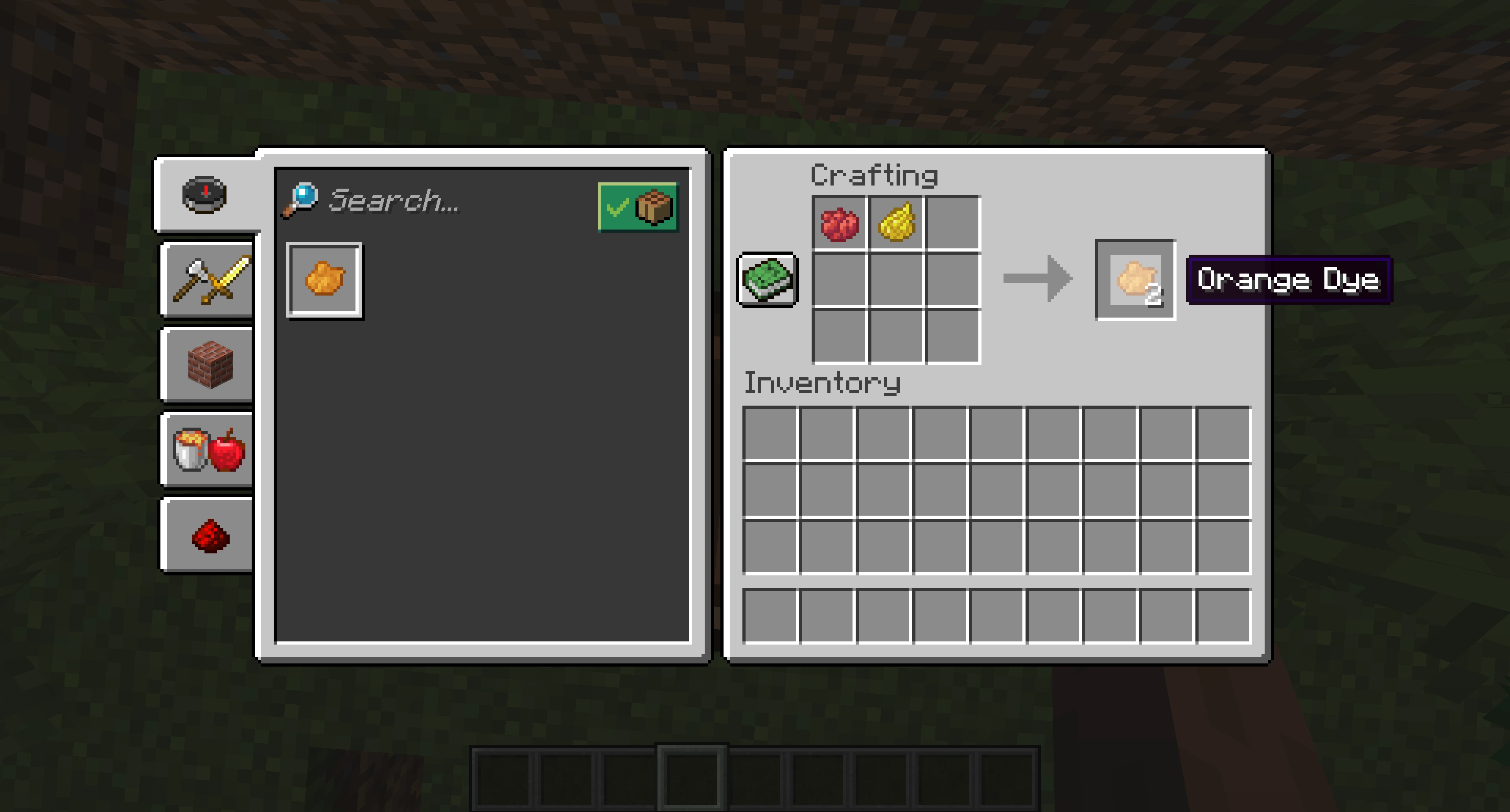 How to make Orange Dye in Minecraft
