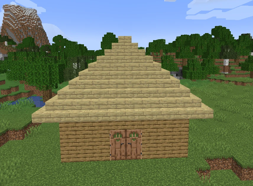 How to build a roof in Minecraft
