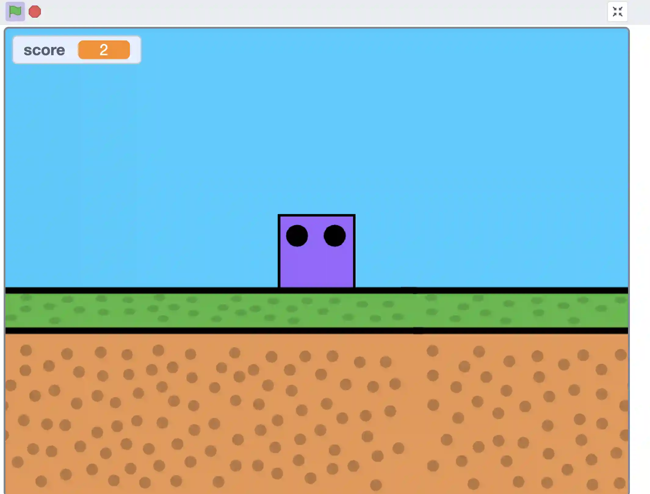 Screen Scrolling in Flappy Bird using Scratch