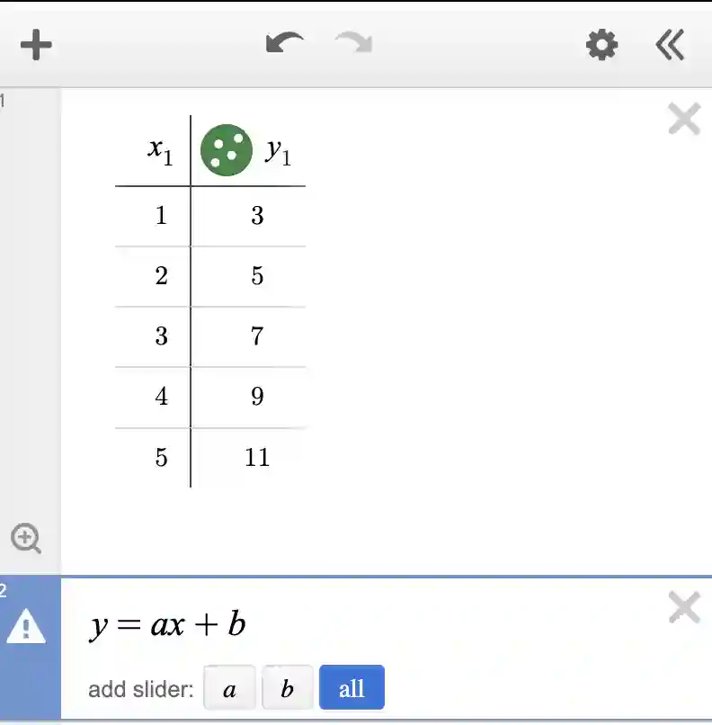 How to find the line of best fit in Desmos