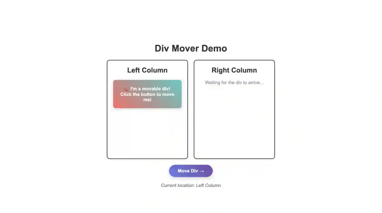 How to build a Dynamic Div Mover