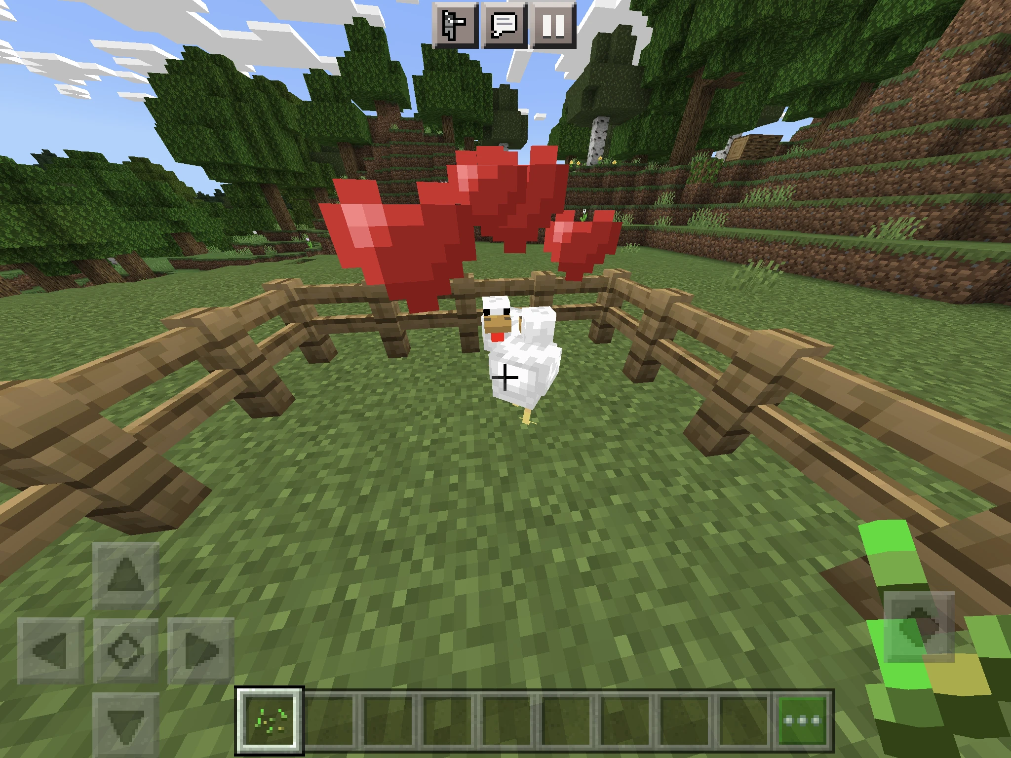 What do chickens eat in Minecraft?