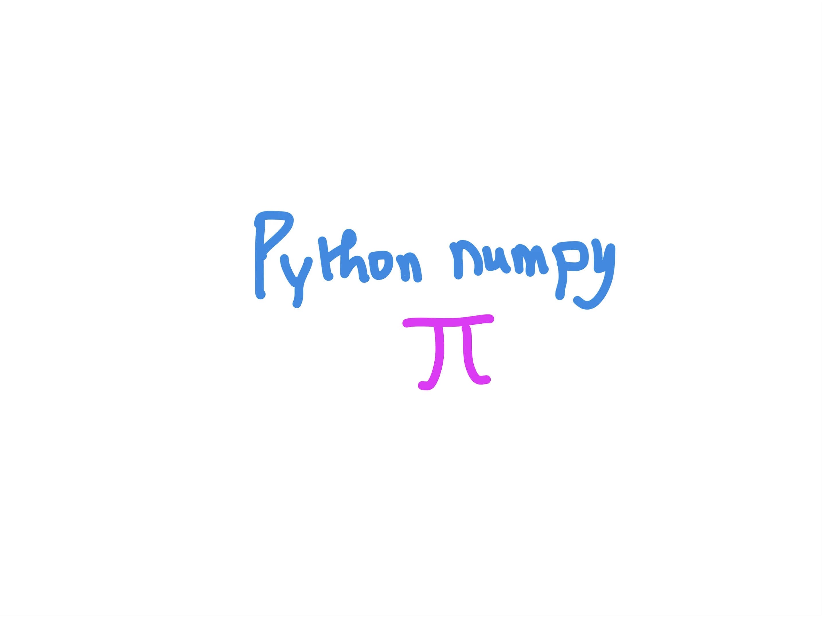 Pi (3.14) in Python numpy