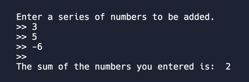 Python Accept Input till Newline