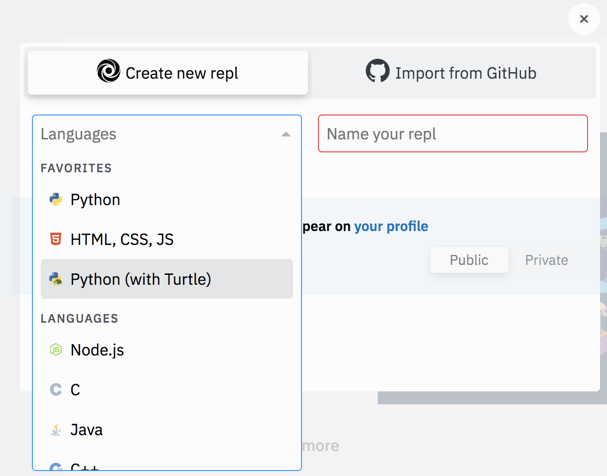 Python turtle graphics