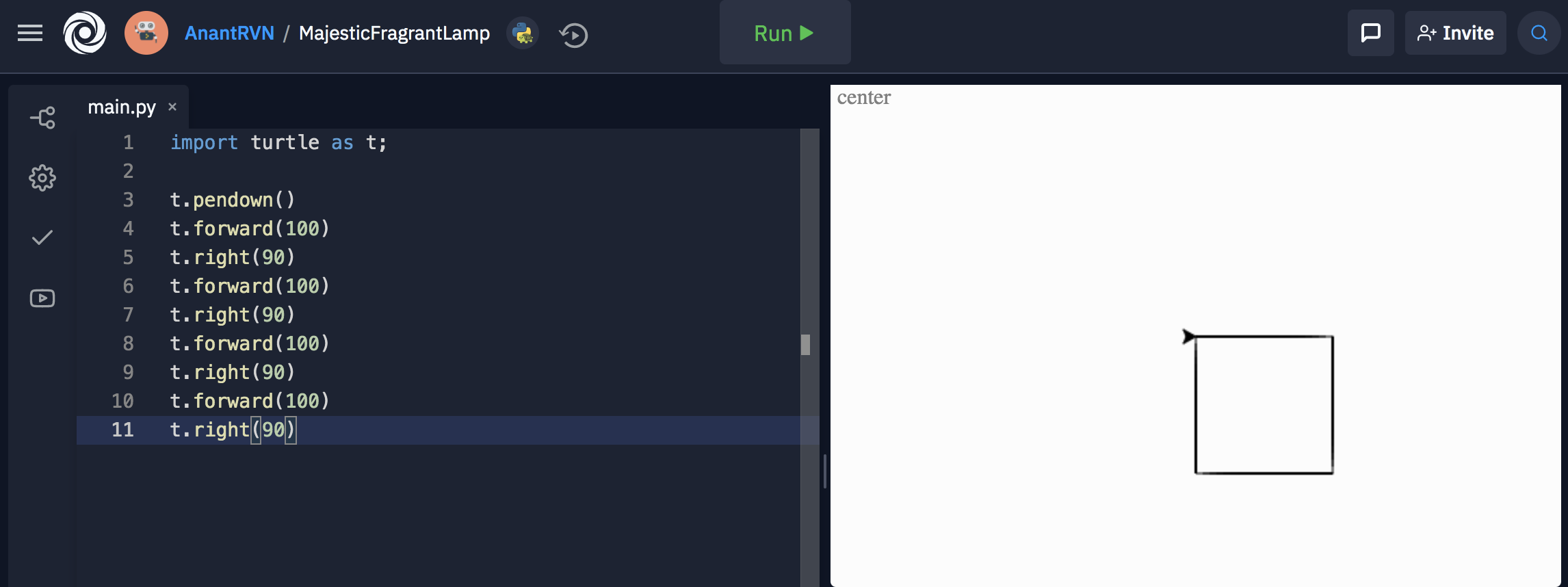 Python turtle graphics