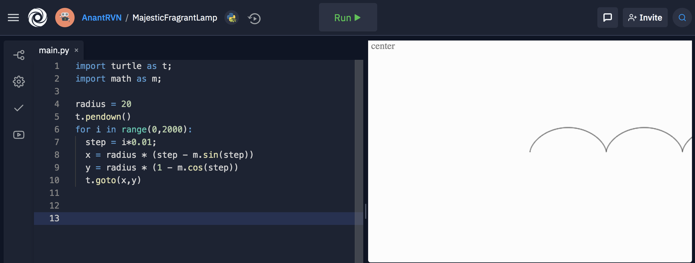 Python turtle graphics